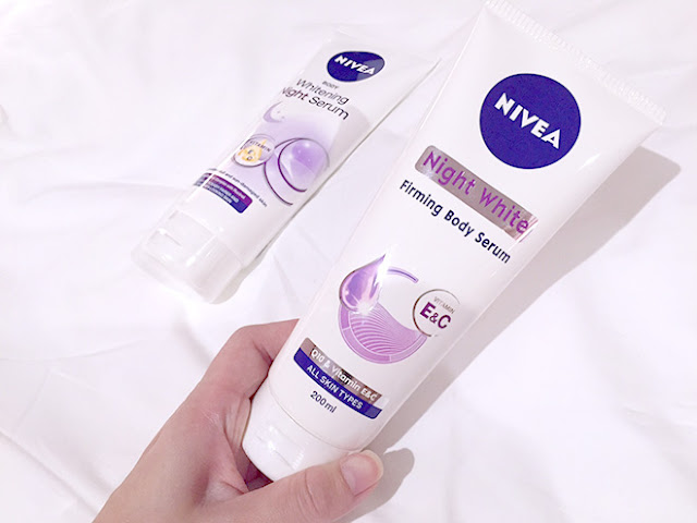 Nivea night white firming body lotion