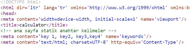 Blogger Anahtar Kelime Ekleme