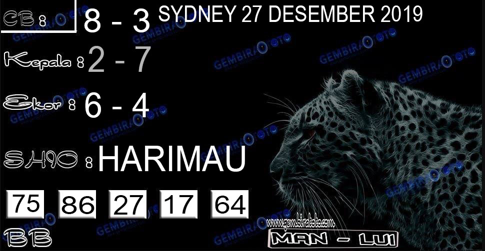 Syair Togel Sydney 27 Desember 2019 Forum Syair Togel