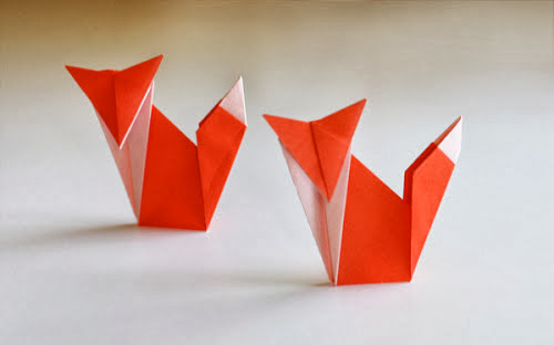 en el pais de la piruleta...: Un zorro en origami