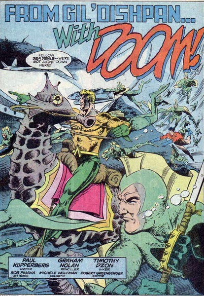 When did Aquaman make himself a member of the Sea Devils?