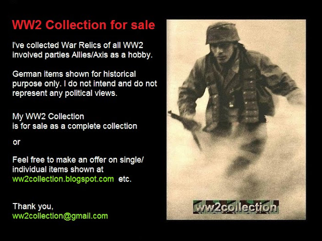 FOR SALE WW2 Collection, German WWII Uniforms and Militaria from my personal War Collection