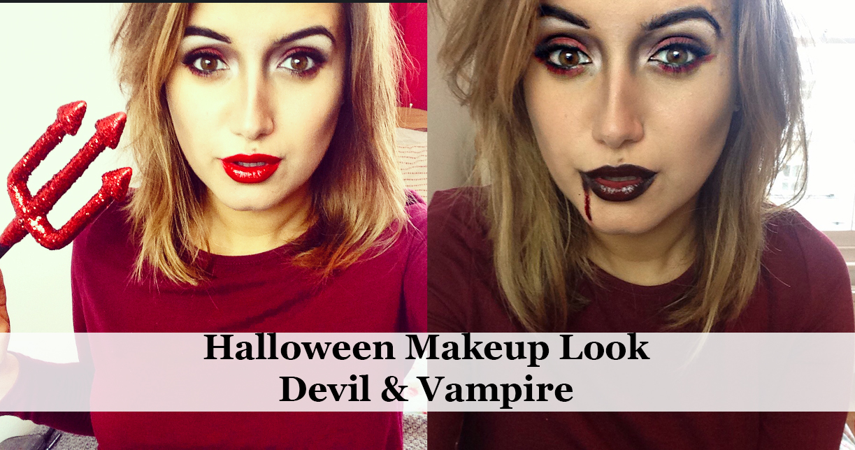 Halloween Makeup Look: Vampire & Devil - A LITTLE OBSESSED