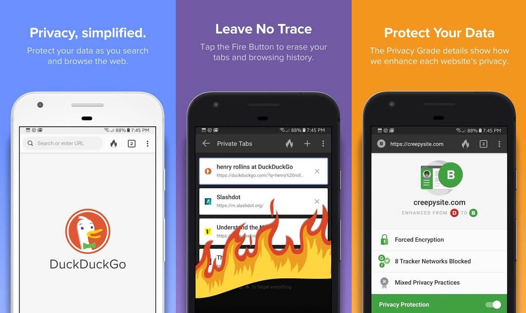 10 Aplikasi Browser Android Terbaik - DuckDuckGo