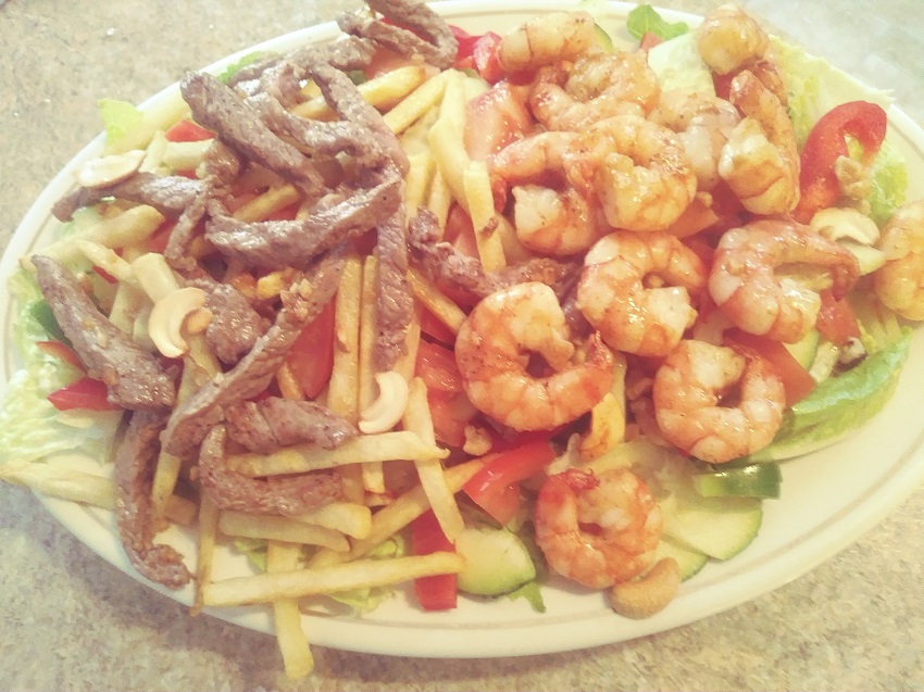 Sam's Place Steak and Shrimp Salad