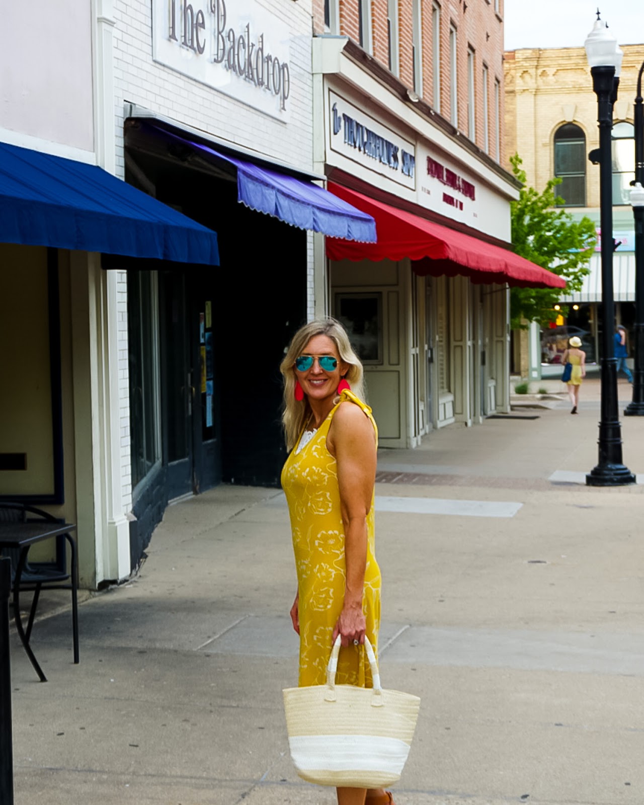 Agnes & Dora Yellow Printed Namaka Dress