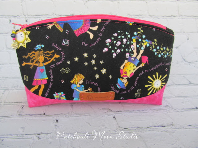 Patchouli Moon Studio~ Clematis Pouch with Boxed Corners in Two Sizes