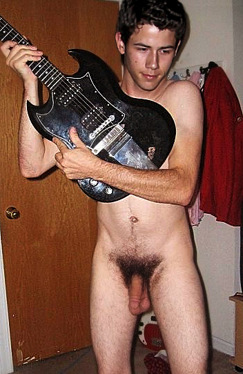 Nick Jonas Naked With Guitar Lpsg 