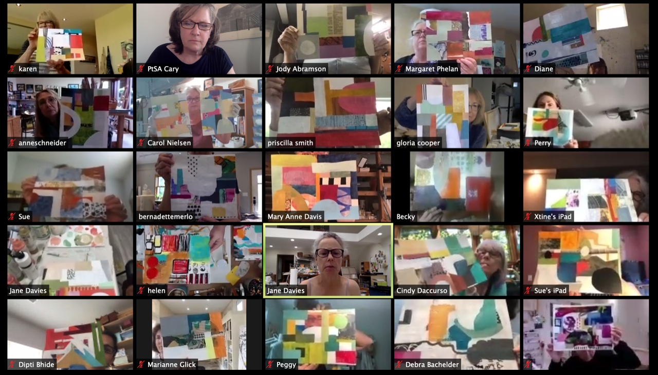 collage journeys by Jane Davies Here is What a Zoom Looks Like