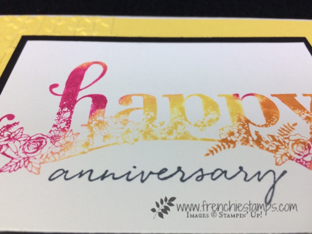 Happy Wishes, Stampin'Up! Sale a Bration, Touch of Textures, Baby Wipe technique, Frenchiestamps,