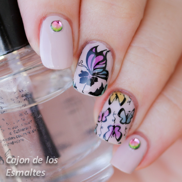 butterflies reverse stamping plate BP34