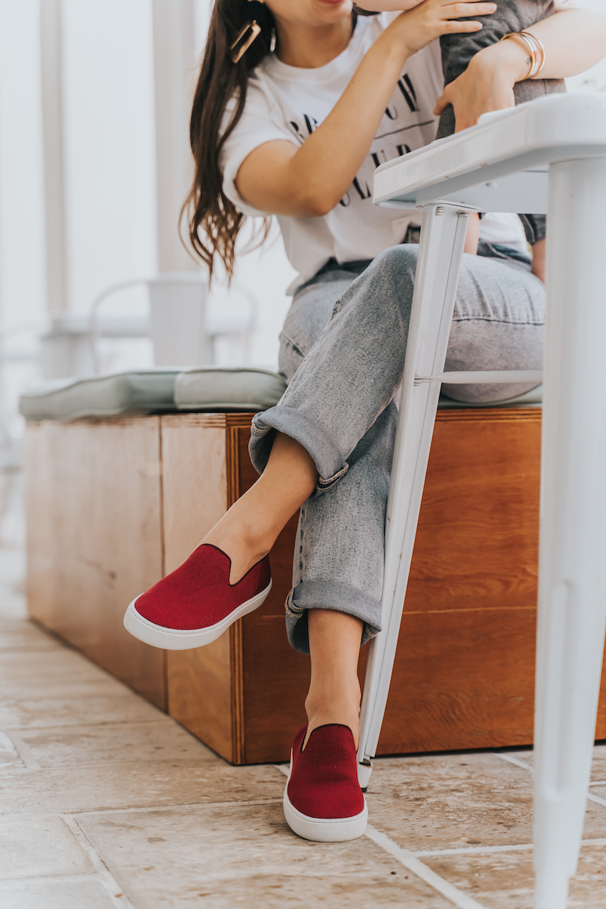 rothys garnet sneakers