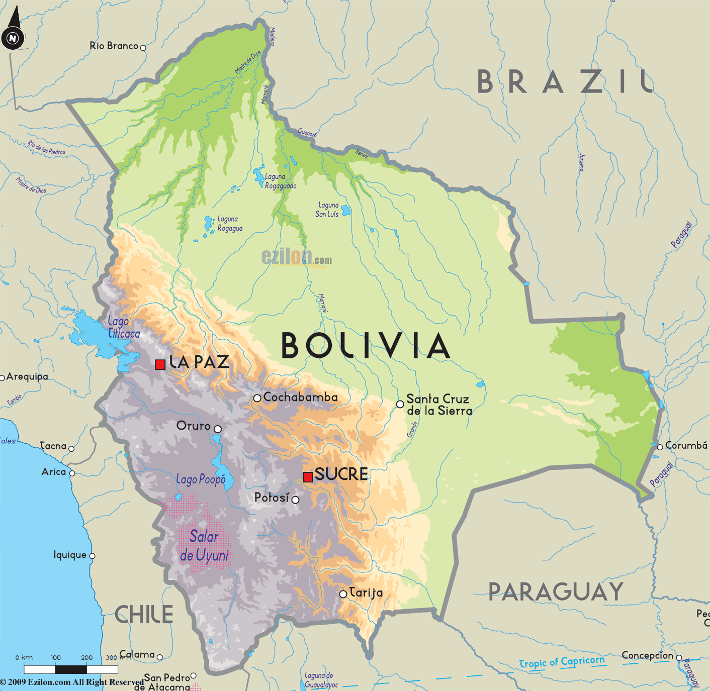 map for bolivia        <h3 class=