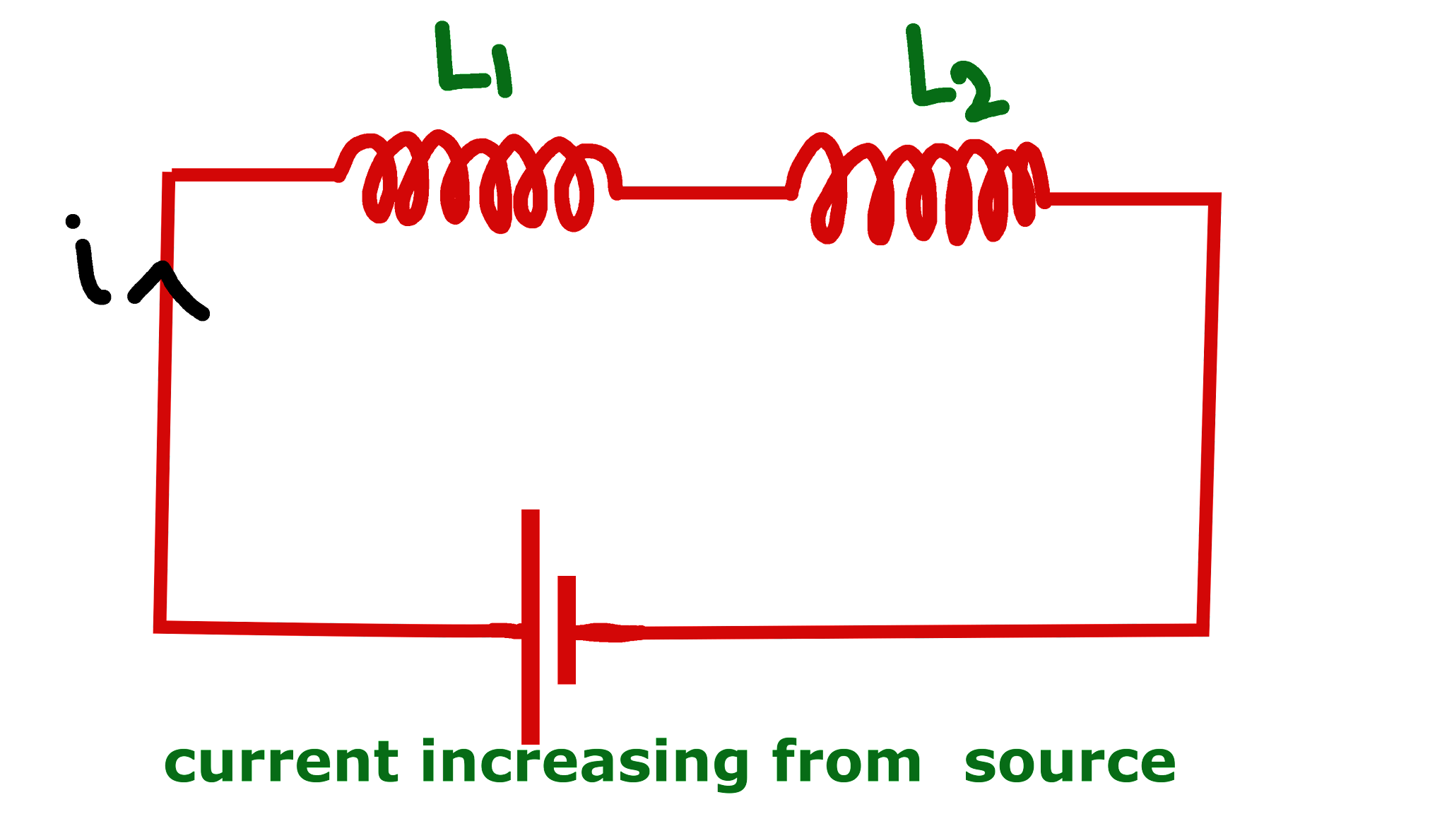 Induction Inductors Connected in Series and Parallel