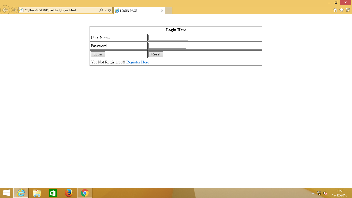 Edutainmentzone Creating Login and Registration page using JSP.