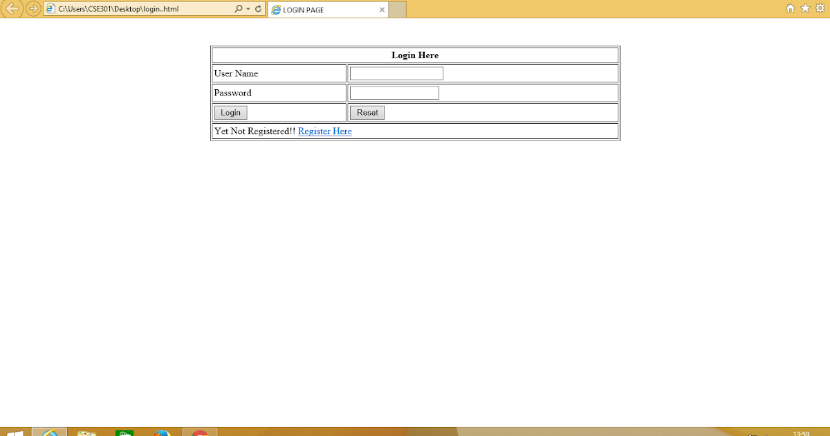 Edutainmentzone Creating Login and Registration page using JSP.