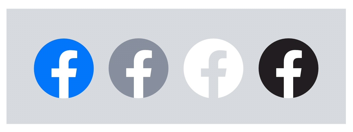 Icon free white facebook and black Facebook Icon