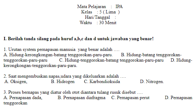 Soal essay ipa kelas 5 sd semester 1 06 image
