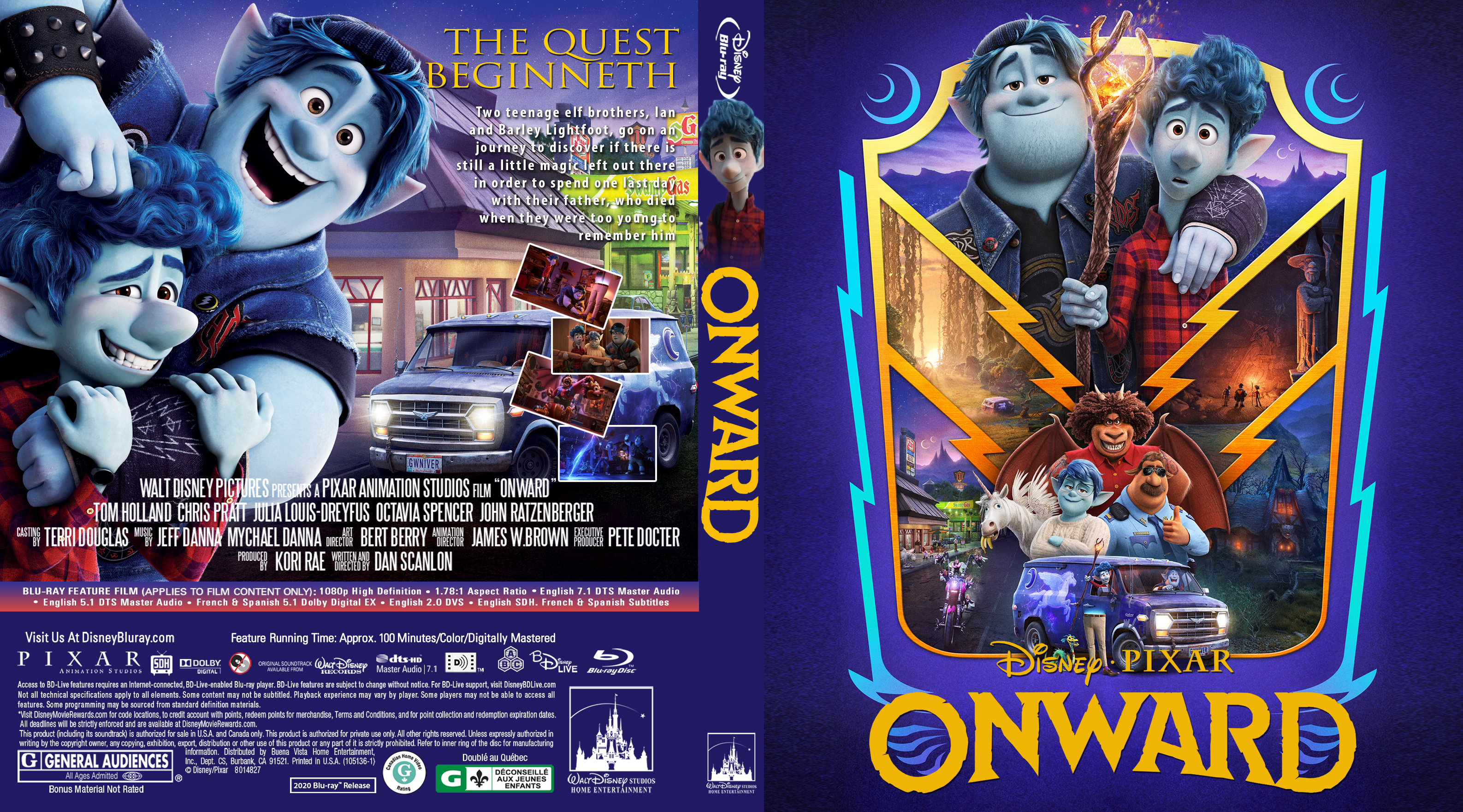 Onward Bluray Cover Cover Addict Free Dvd Bluray Covers And Movie Posters