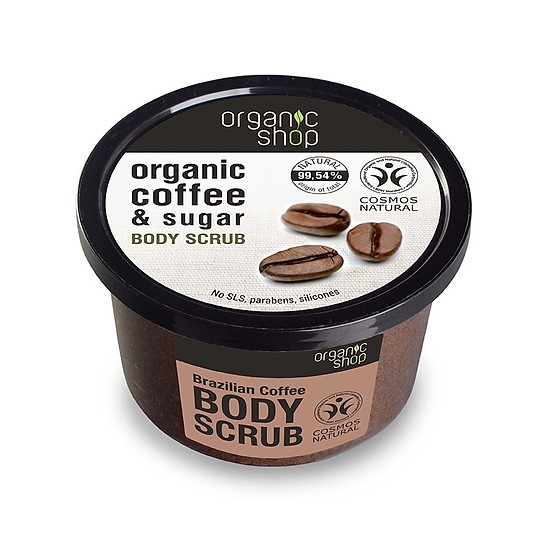 tay te bao chet body ca phe Organic Coffee & Sugar Body Scrub 