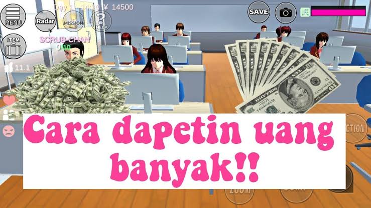 Cara Mendapat Banyak Uang Di Sakura School Simulator, Kunjungi Tempat - Tempat Ini