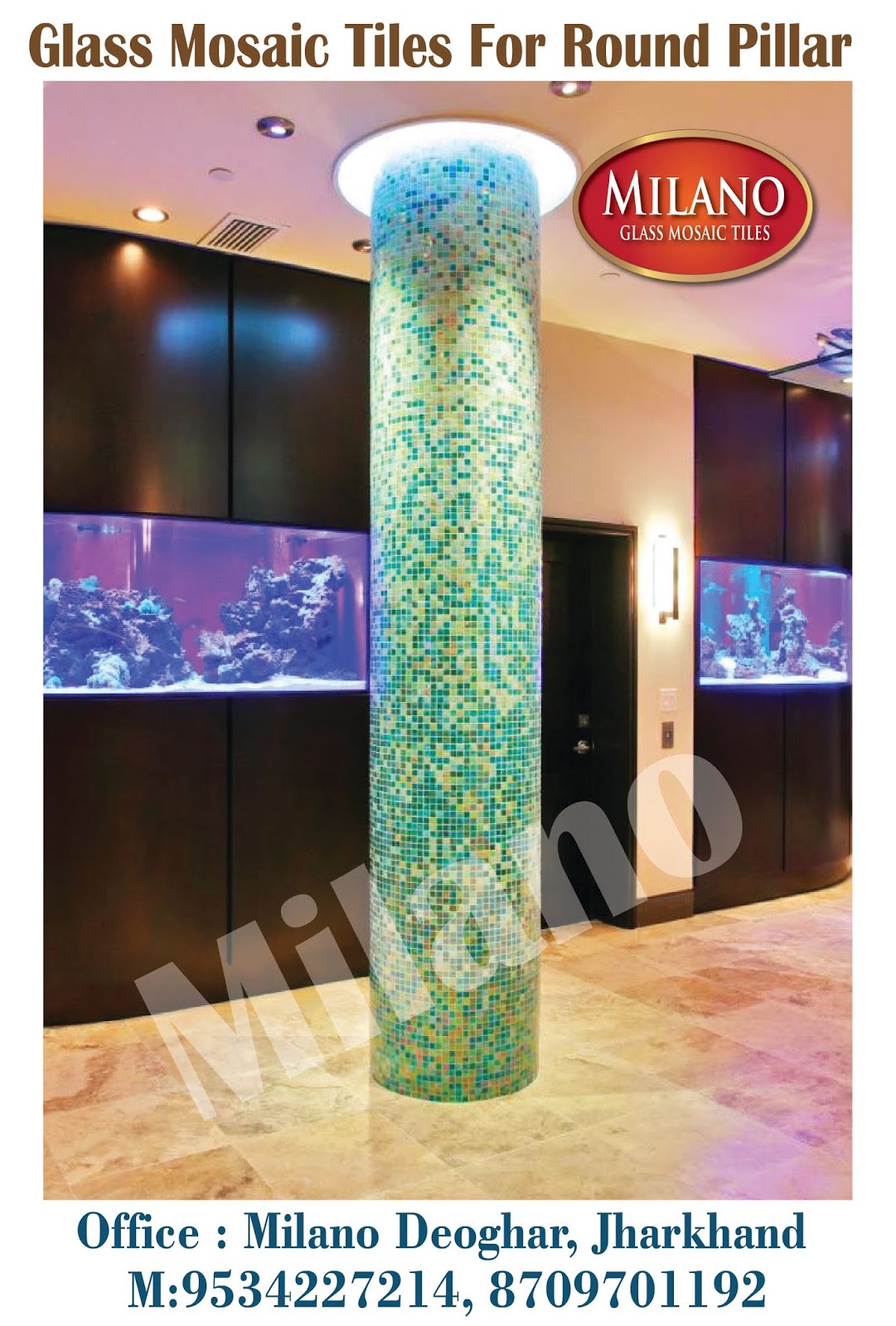 Round Pillar Design with Pillar Tiles