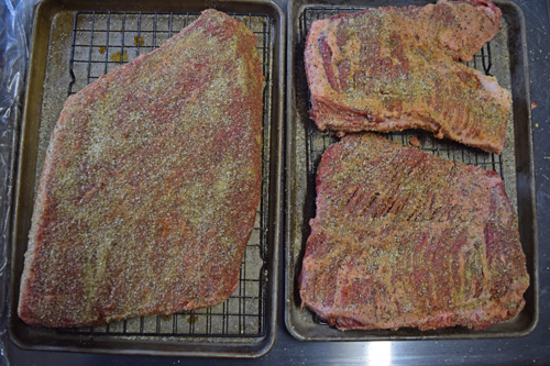 How to make green chile brisket on the big green egg