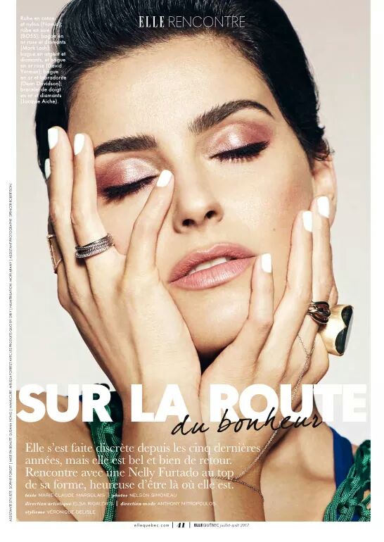 Nelly Furtado On ELLE QUEBEC Magazine - Timbaland Page // #1 Fansite