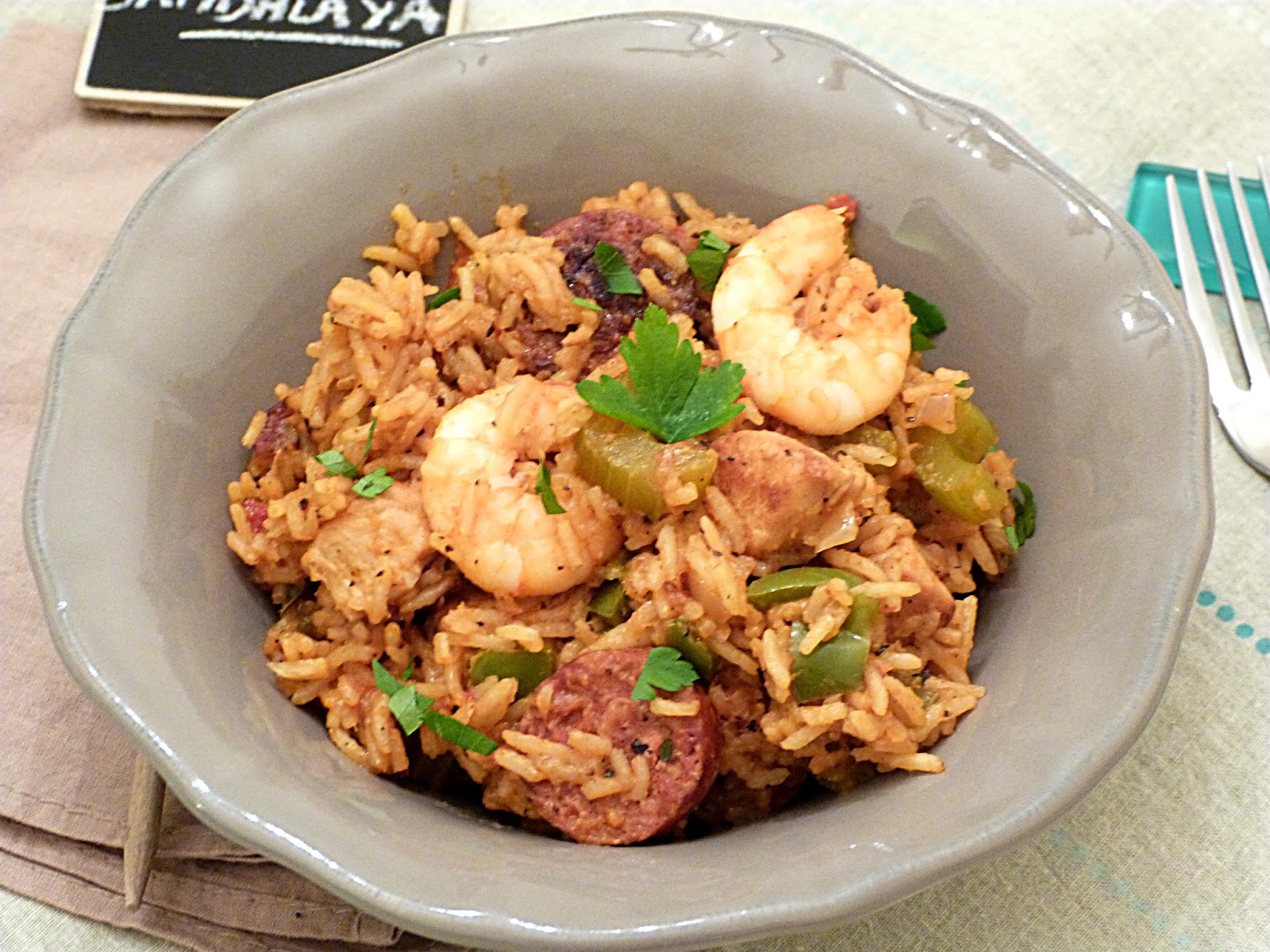 Dans la cuisine d'Hilary Jambalaya façon Soul food / Soul food jambalaya