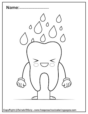 dental care health preschool coloring pages