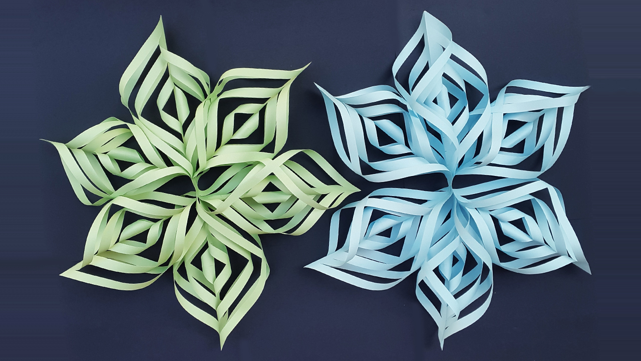 Colors Paper DIY 3D Paper Snowflakes  Paper Snowflake Making for
