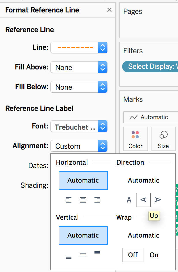Creating Dynamic Reference lines in Tableau