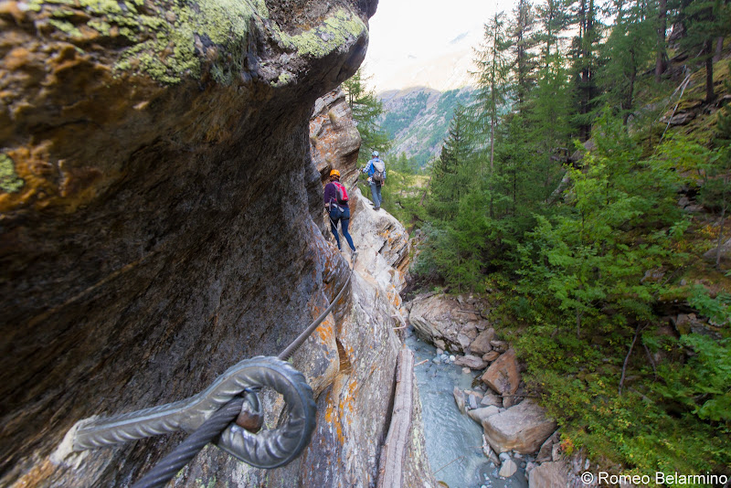 Gorge-Alpine Via Ferrata Fixed Cable Things to Do in Saas-Fee Switzerland in Summer