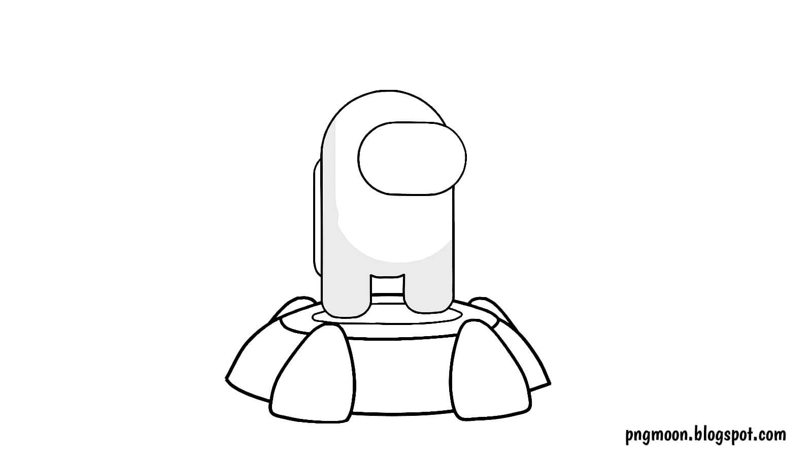 Among us coloring pages - pngmoon - Pngmoon- PNG images, Coloring Pages