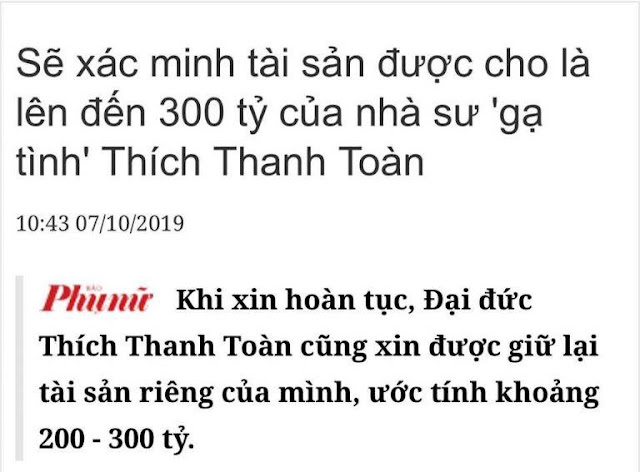 Từ khi nào đi làm thầy tu lại trở thành giàu có và gái gú (sư dâm ô)