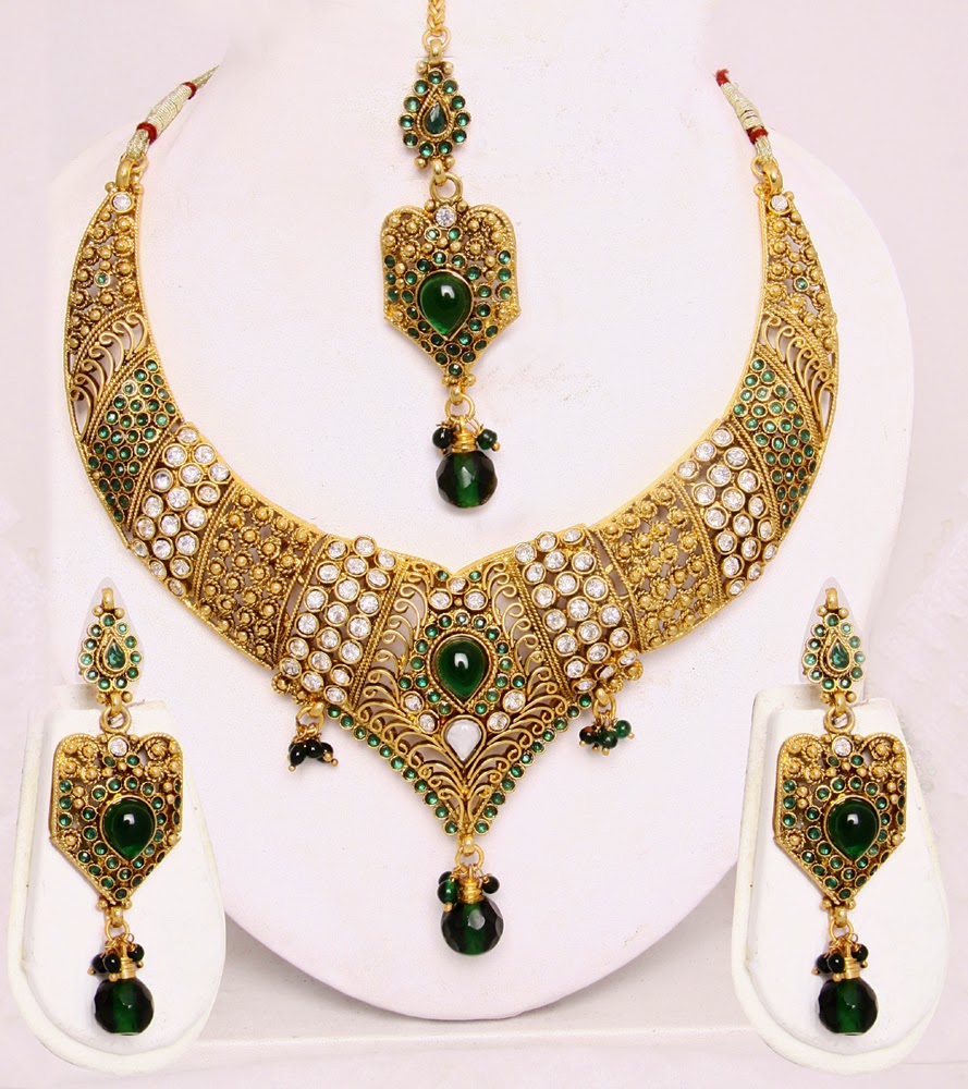 Kundan jewellery necklace.Jewellery Necklace, jewellery necklace ...