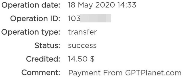 payment proof gptplanet payment proof
