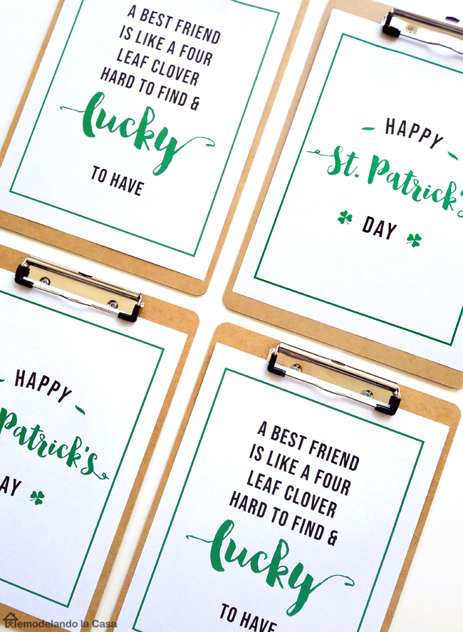 free printables on clipboards