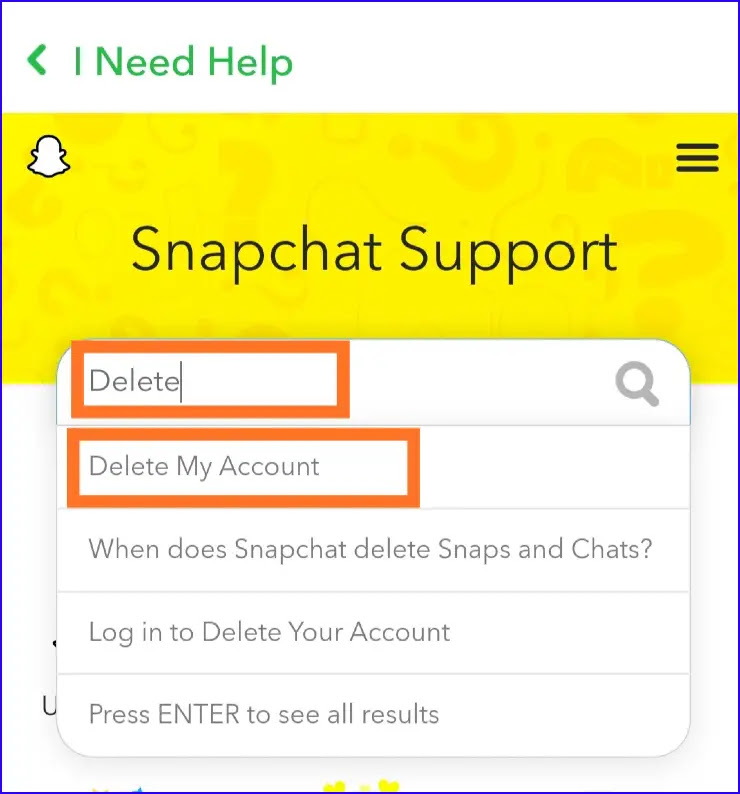 To delete my account how snapchat How to