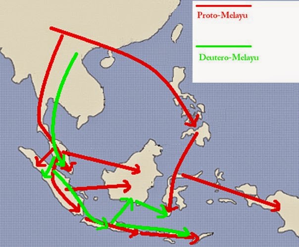 asal usul nenek moyang bangsa indonesia dan peta persebarannya