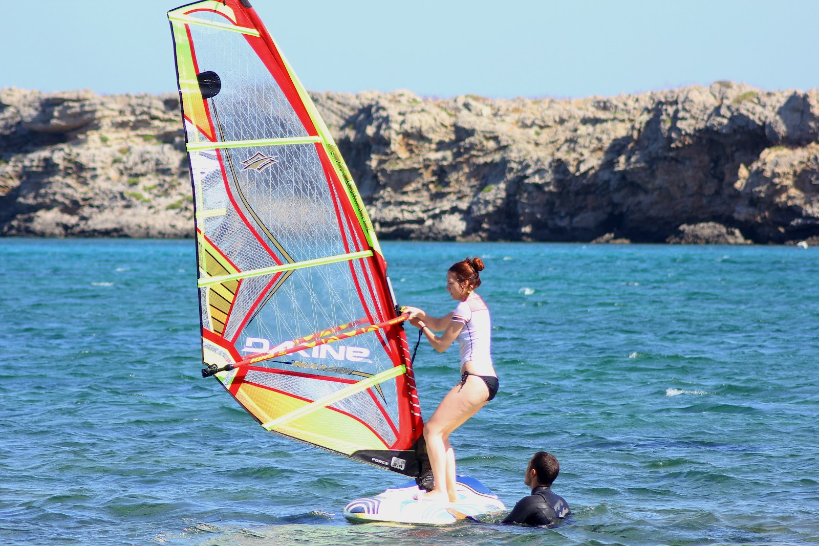 fisheyeongreece windsurf lessons