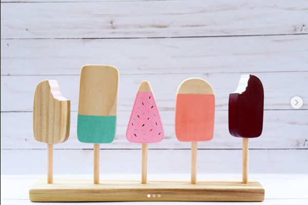 Toy Popsicles from Ark Wood Toys