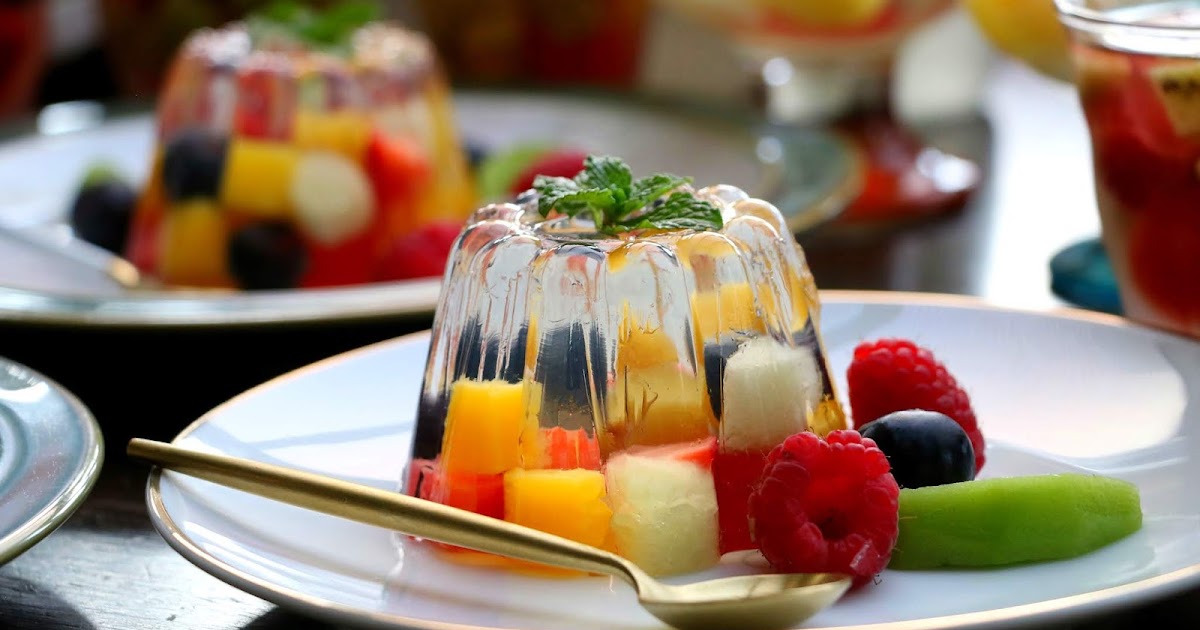 Josephine's Recipes Fresh Fruit Jelly Pudding Dessert Recipe