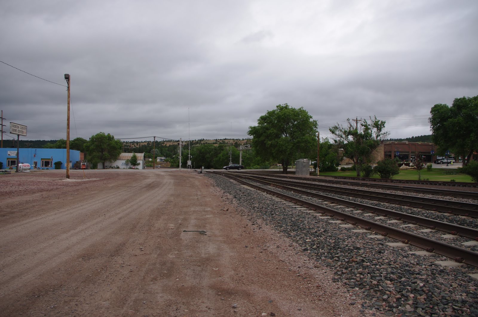 Railhead Newcastle Train Station, Newcastle Wyoming.