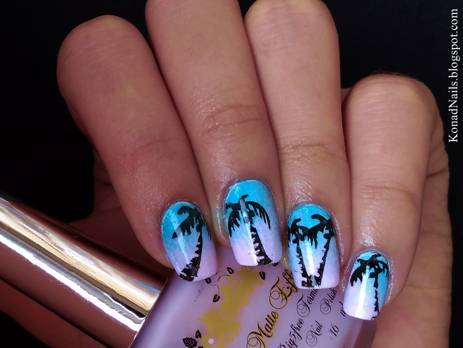 3D Palm Tree Nail Art Stickers - wide 4