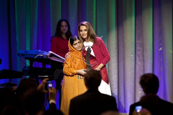 Queen Rania attended  the annual Clinton Global Initiative (CGI) award ceremony