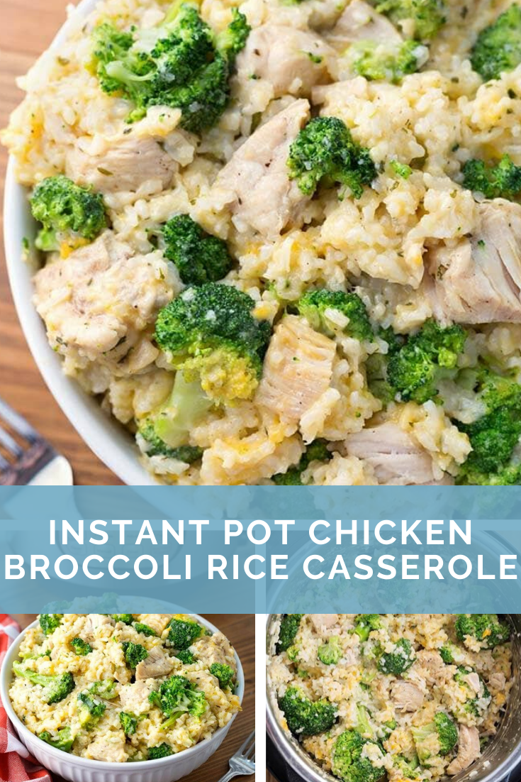 Instant Pot Chicken Broccoli Rice Casserole
