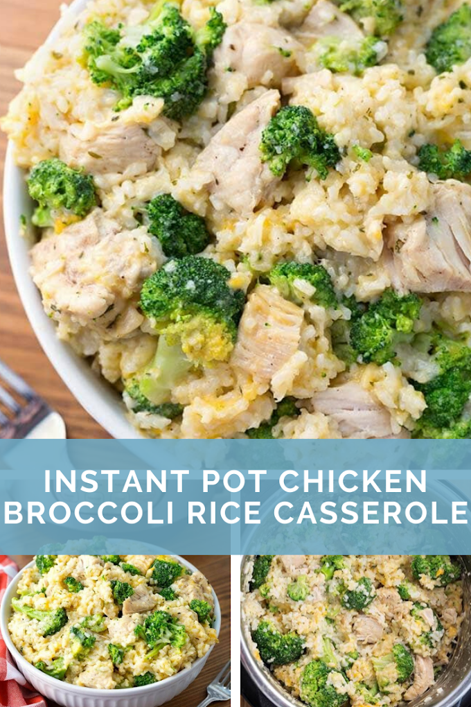 Instant Pot Chicken Broccoli Rice Casserole