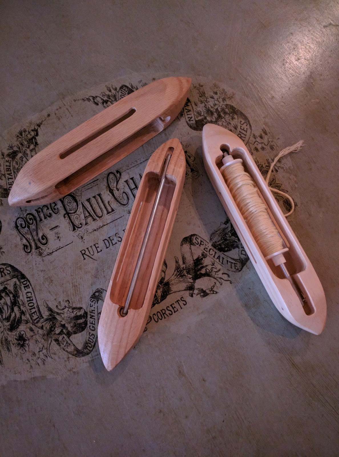 She's just a girl who creates... More Handmade Weaving Boat Shuttles