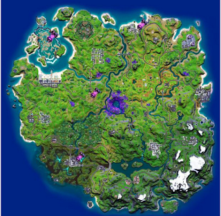 Where location of the alien artifacts from Week 3 fortnite